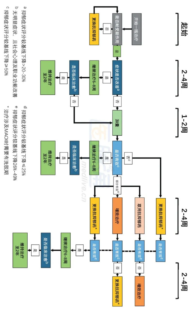 基础：抗抑郁药治疗简明流程图 | 专家视角